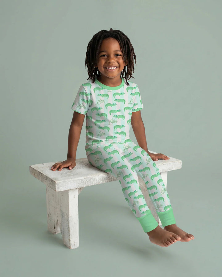 Zweiteiliges, kurzärmliges Pyjama-Set mit Marienkäfern