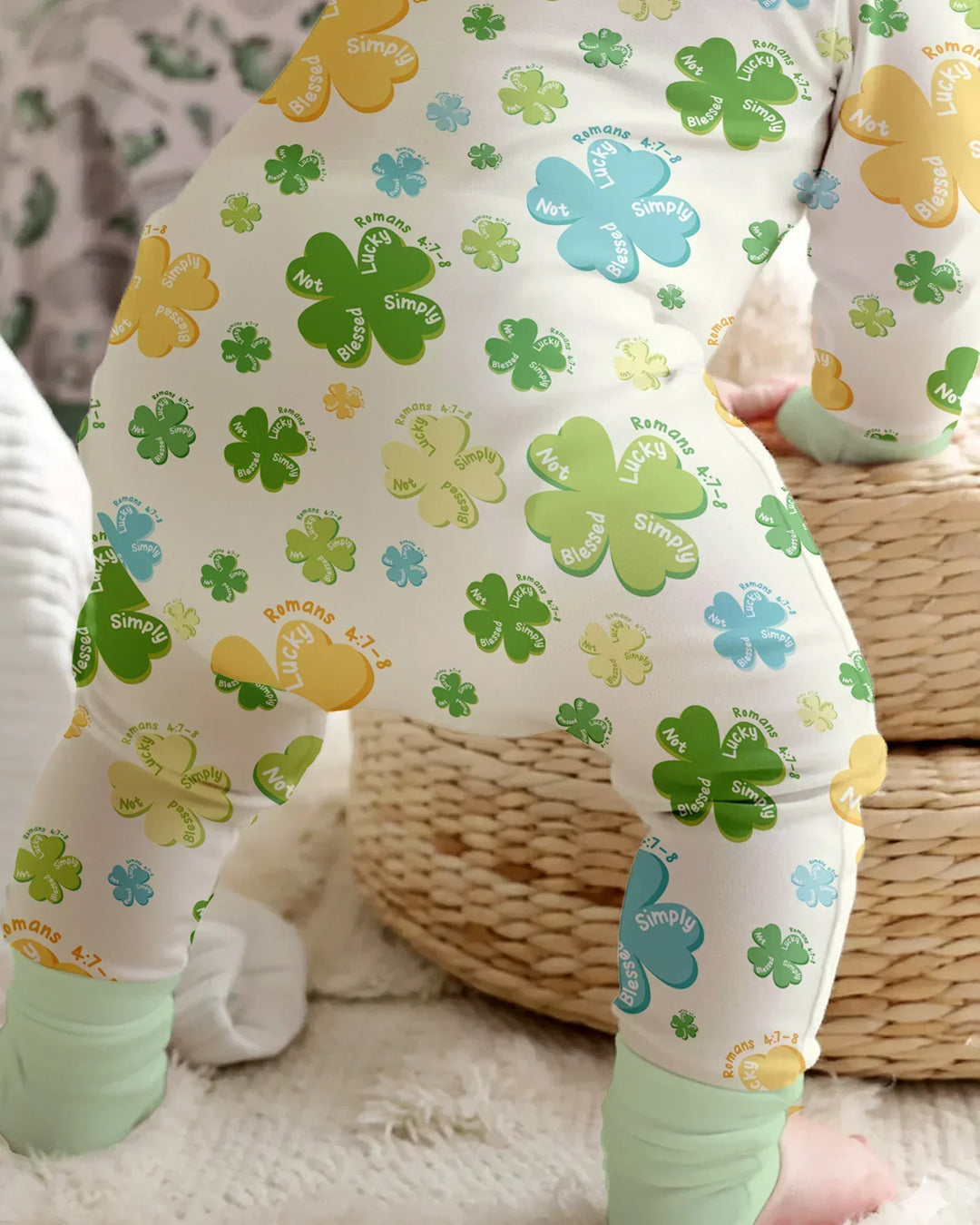 Shamrocks Print St. Patrick's Day Convertible Zippy