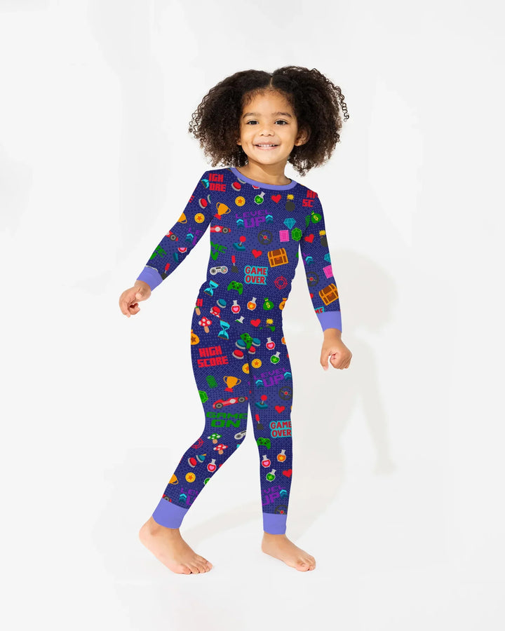 Gamer Mode On Family Matching Bamboo Two Piece Long Sleeve Pajama Set