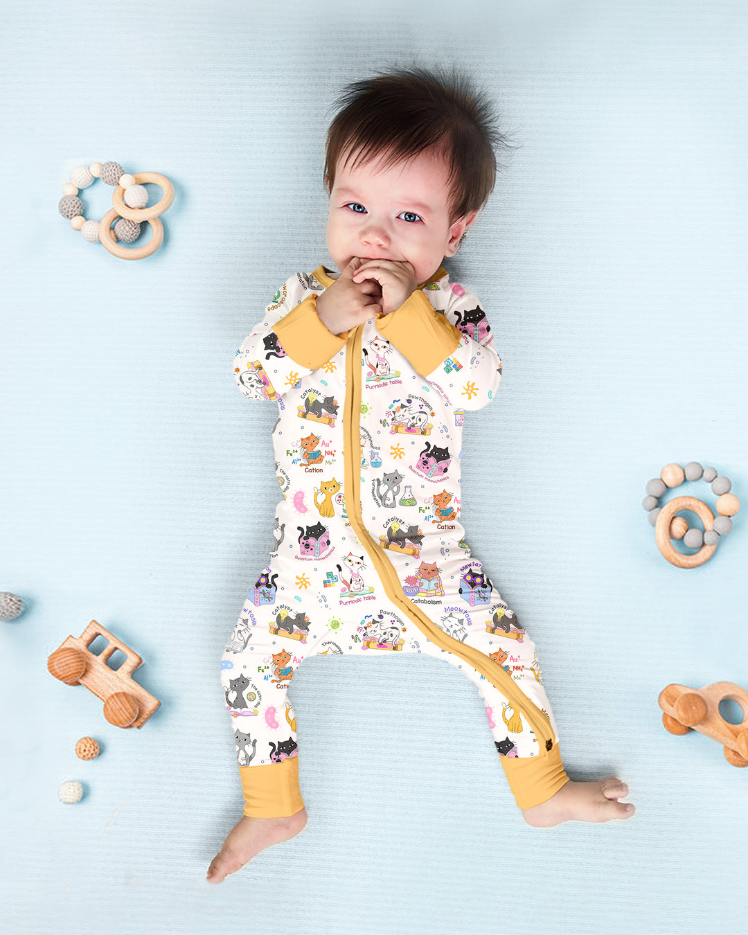 Gerippte Babykleidung mit individuellem Foto - Weich &amp; Skizzenhaft