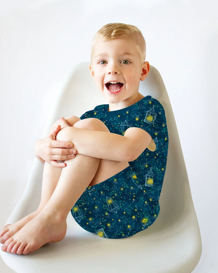 Firefly Evening Forest Bamboo Two Piece Short Sleeve Shorts Pajama Set