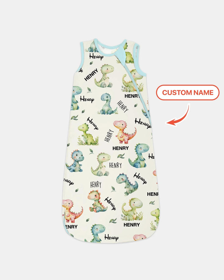 Dinosaur Custom Name Sleep Bag