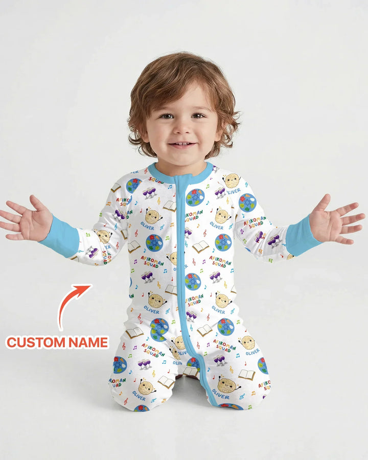 Gerippte Babykleidung mit individuellem Foto - Weich &amp; Skizzenhaft