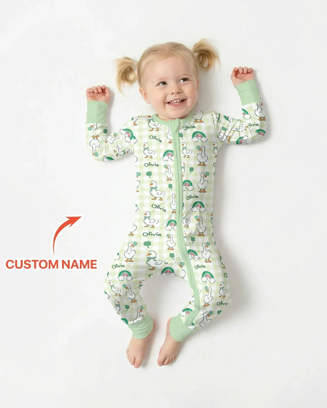 Custom Name Lucky Ducks Convertible Zippy