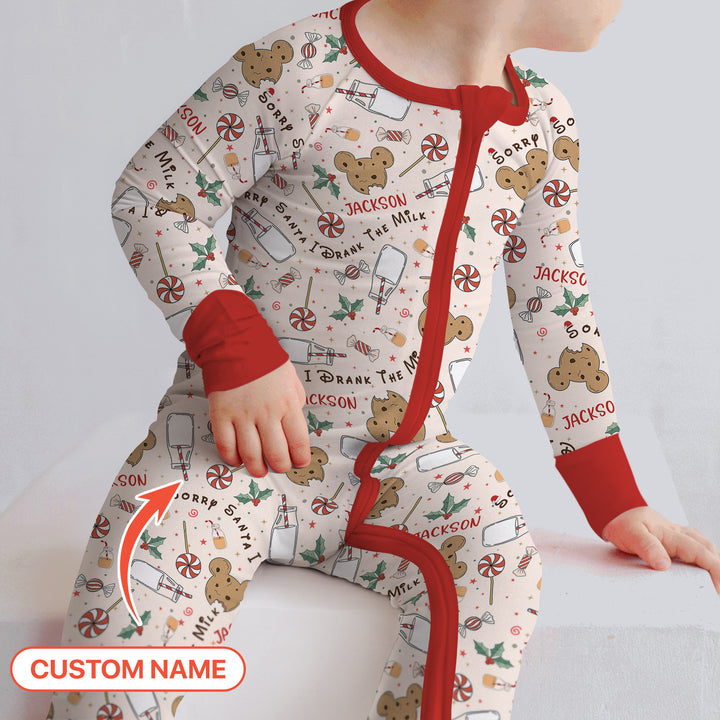 Custom Name Sorry Santa I Drank The Milk Convertible Zippy
