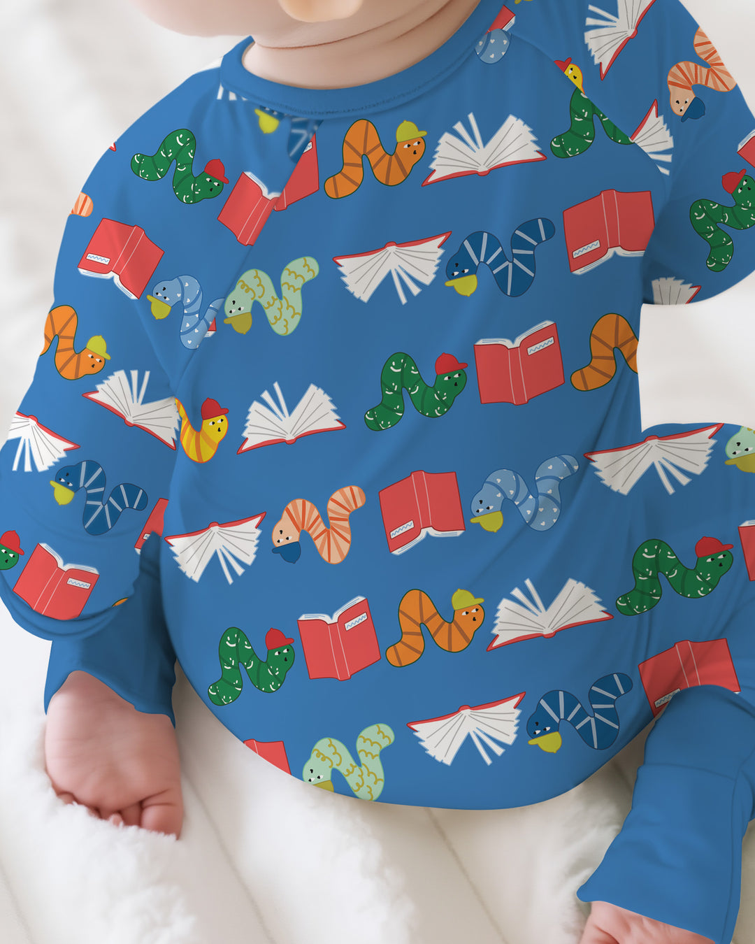 Gerippte Babykleidung mit individuellem Foto - Weich &amp; Skizzenhaft