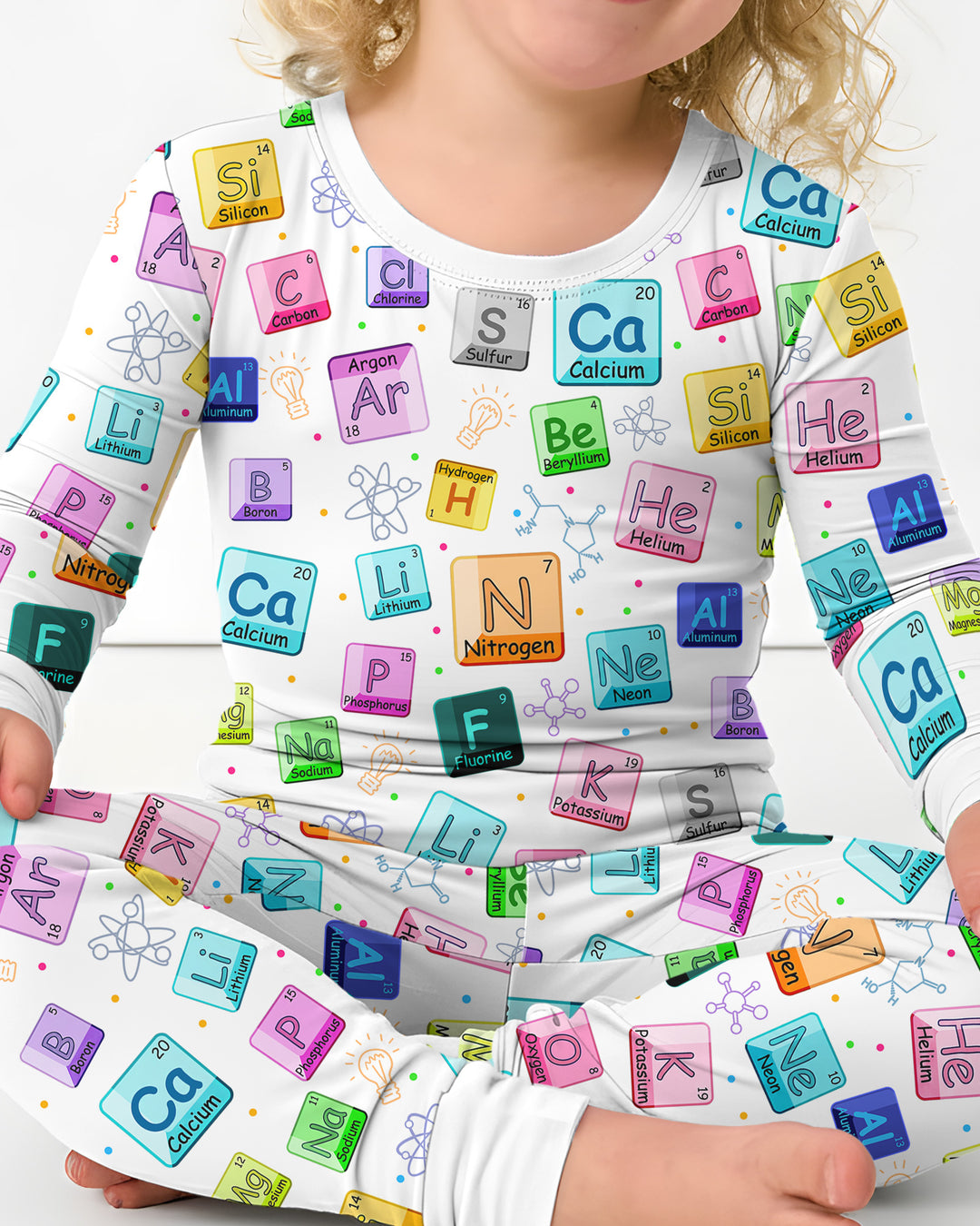 Science Elements Bamboo Two Piece Long Sleeve Pajama Set