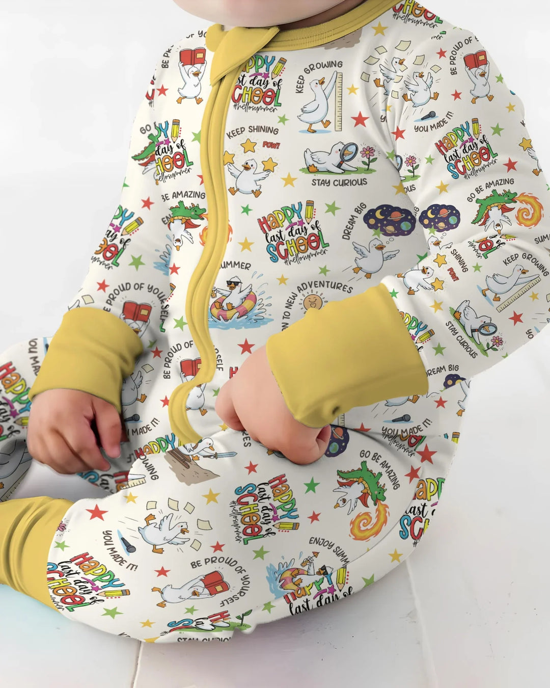Gerippte Babykleidung mit individuellem Foto - Weich &amp; Skizzenhaft