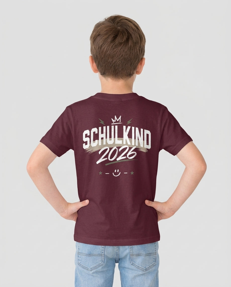 Custom Name First Day of School 2026 Bamboo Crewneck T-Shirt