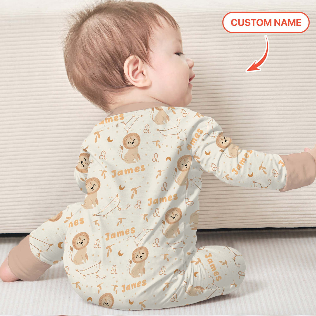 Bohemian Baby Zodiac Signs Custom Name Convertible Zippy