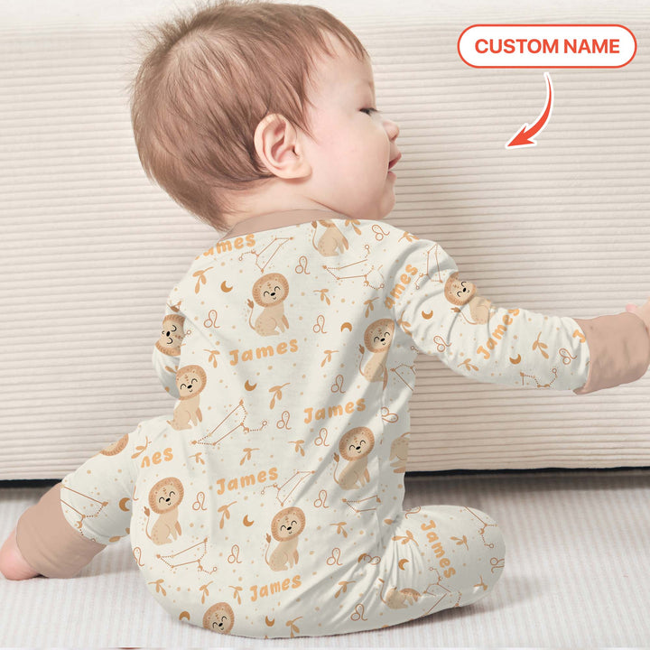 Bohemian Baby Zodiac Signs Custom Name Convertible Zippy