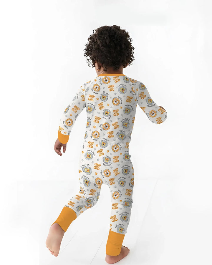 A Child Of God Boy Bamboo Two Piece Long Sleeve Pajama Set