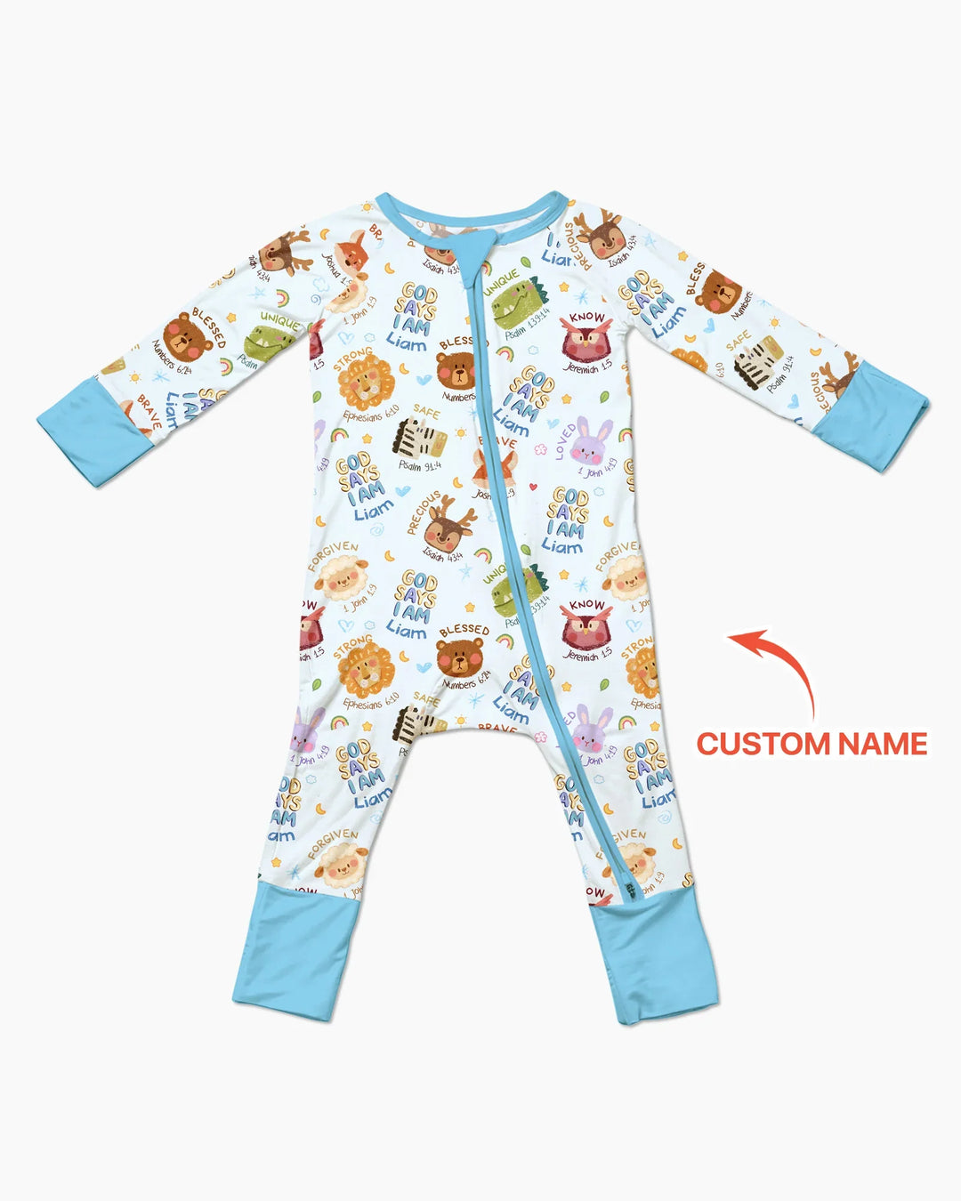 God Says I Am — Little Flock Custom Name Convertible Zippy