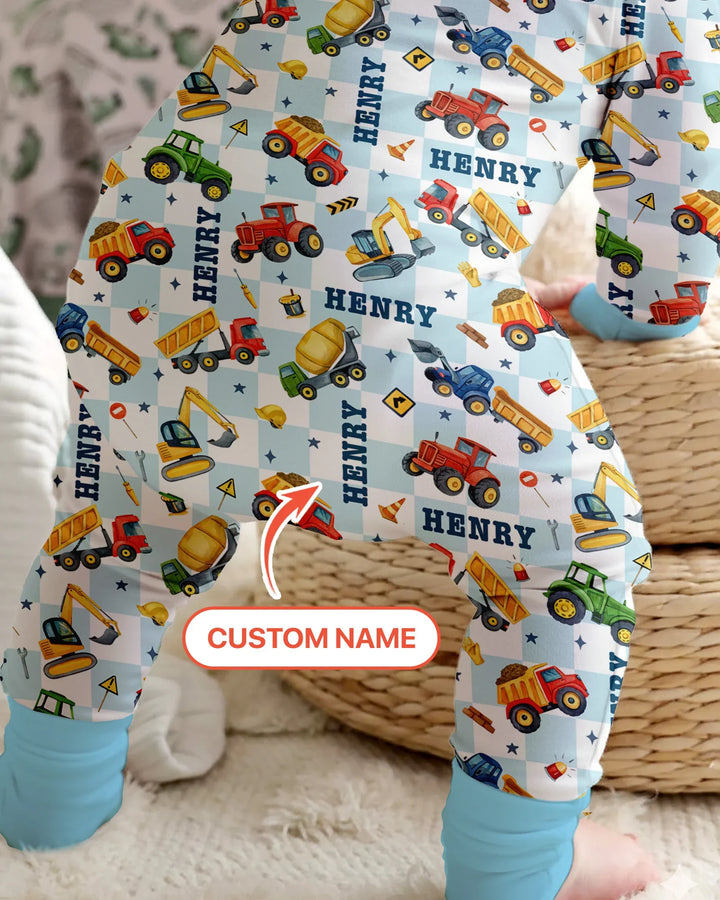 Under Construction Custom Name Convertible Zippy