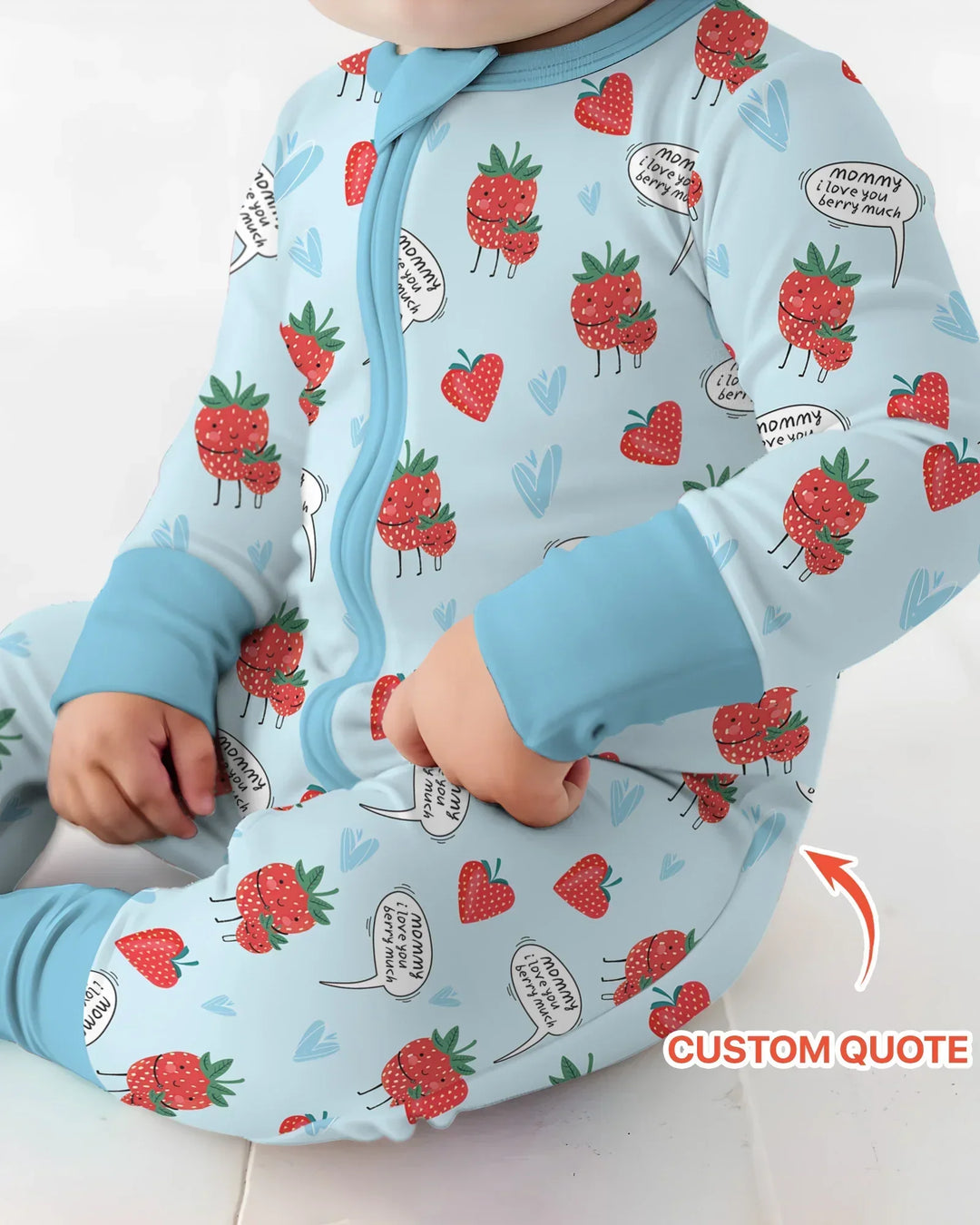 Gerippte Babykleidung mit individuellem Foto - Weich &amp; Skizzenhaft