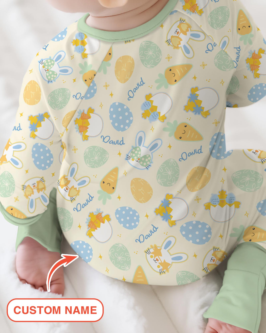 Gerippte Babykleidung mit individuellem Foto - Weich &amp; Skizzenhaft