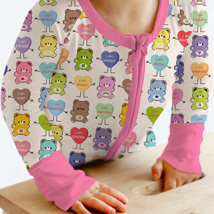 Rainbow Bears Affirmation Convertible Zippy