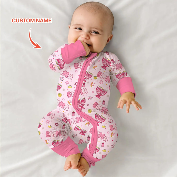 Custom name Happy Hanukkah 2025 Convertible Zippy