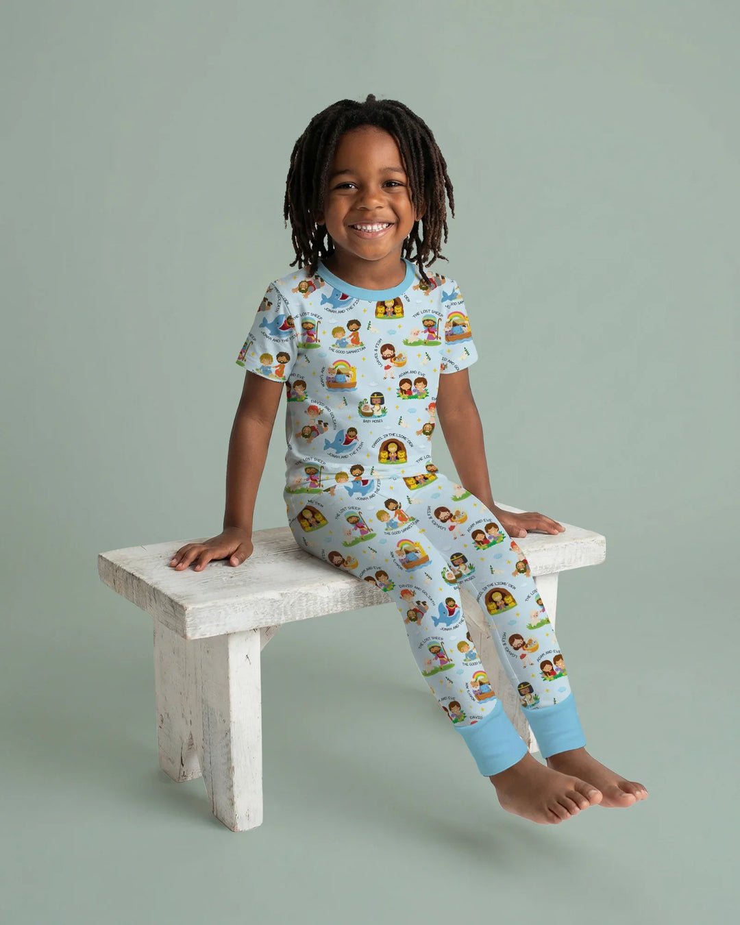 Bible Stories Two Piece Short Sleeve Pajama Set