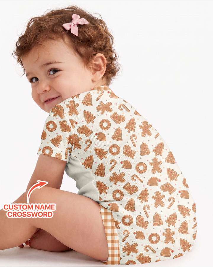 Custom Crossword Cookie Crew Bamboo Bodysuit
