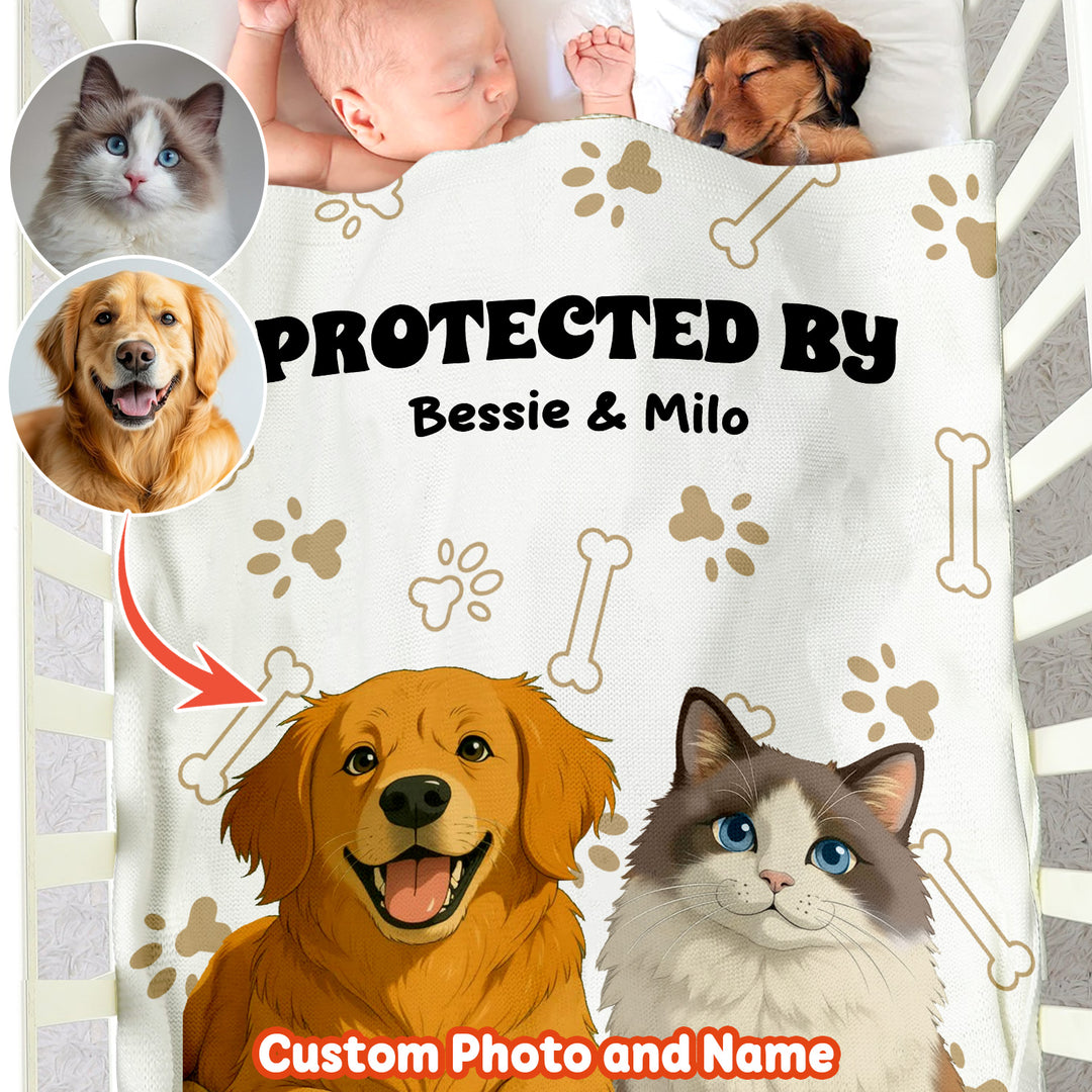Pet Lover Cartoon Toddler Blanket