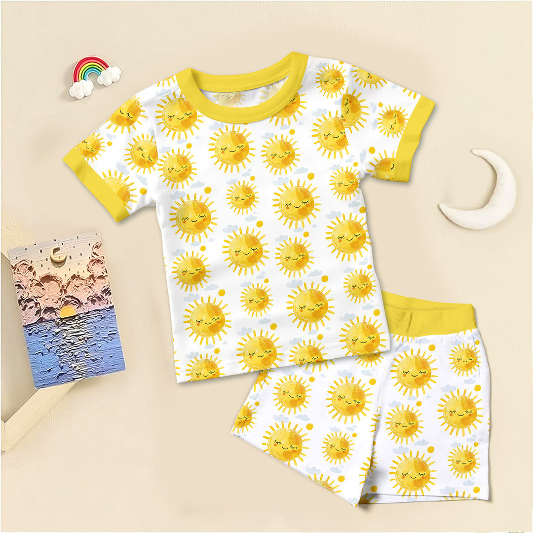 Sunshine Shorty Bamboo Outfit for Baby – Bright and Breezy