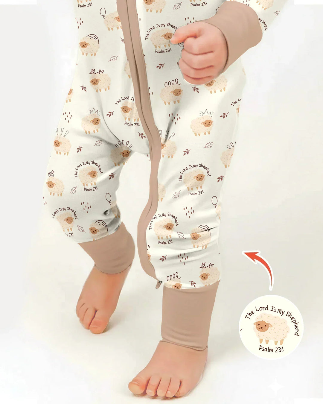 Gerippte Babykleidung mit individuellem Foto - Weich &amp; Skizzenhaft