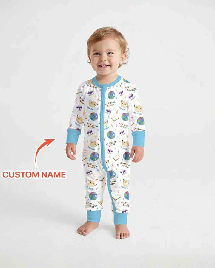 Gerippte Babykleidung mit individuellem Foto - Weich &amp; Skizzenhaft