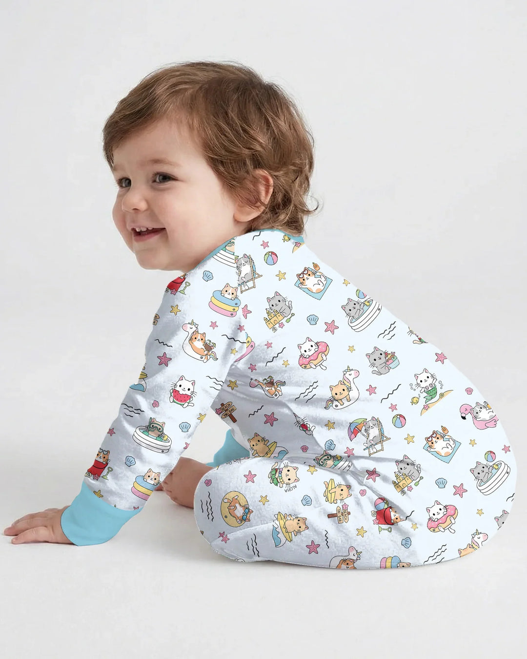Gerippte Babykleidung mit individuellem Foto - Weich &amp; Skizzenhaft