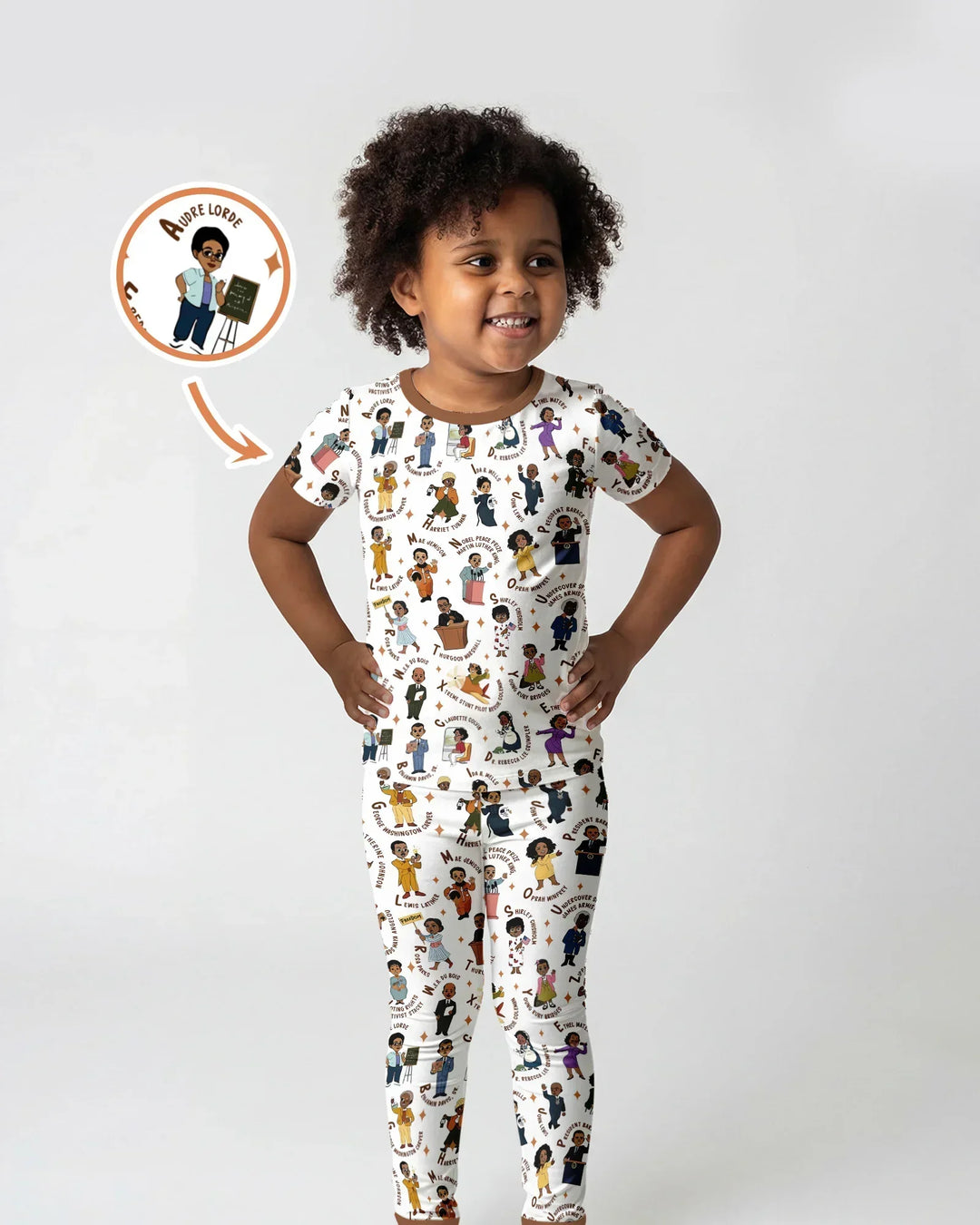 Zweiteiliges, kurzärmliges Pyjama-Set mit Marienkäfern