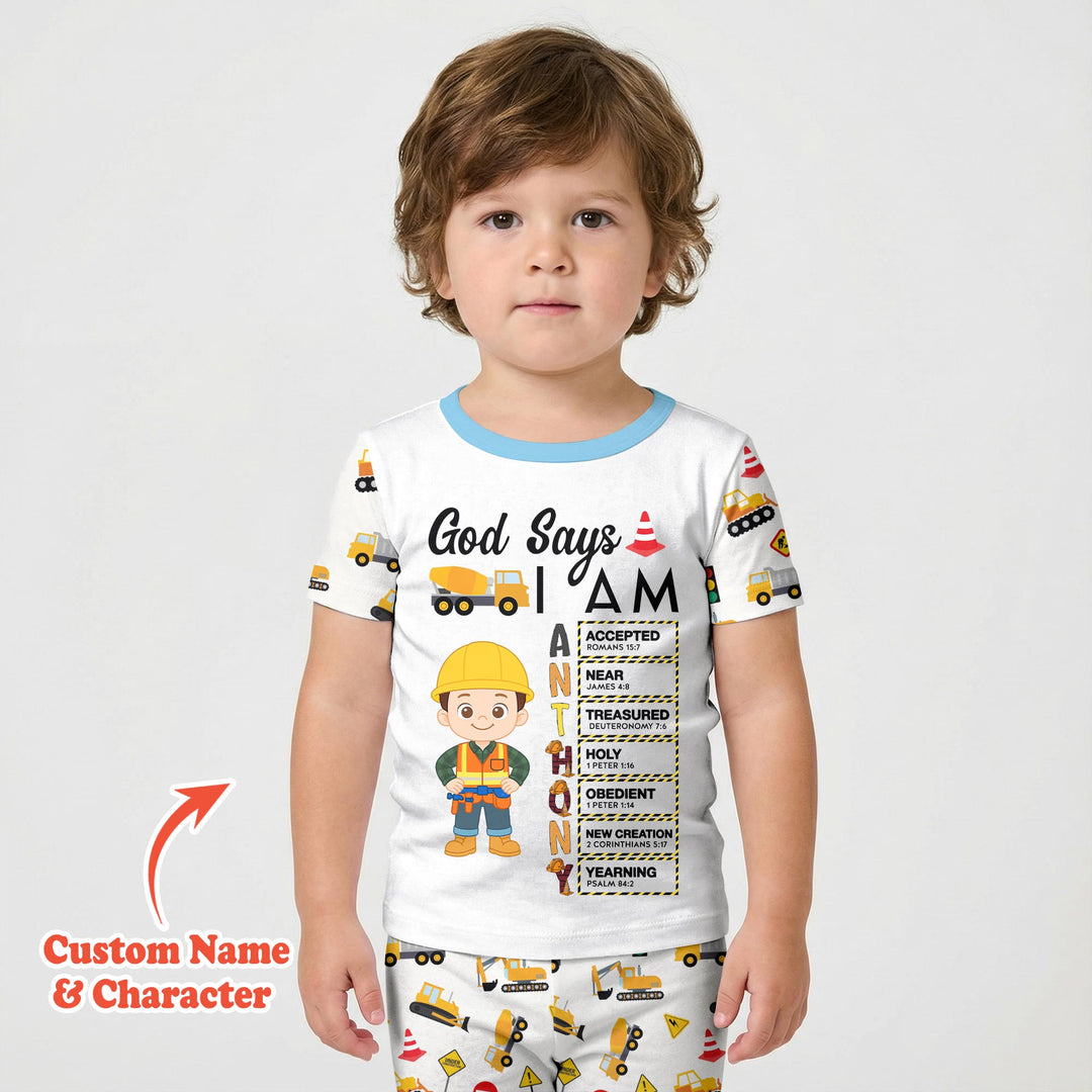 Zweiteiliges Pyjama-Set mit kurzen Ärmeln und Shorts im Sommer-Design