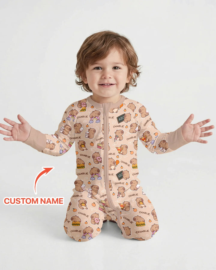 Gerippte Babykleidung mit individuellem Foto - Weich &amp; Skizzenhaft