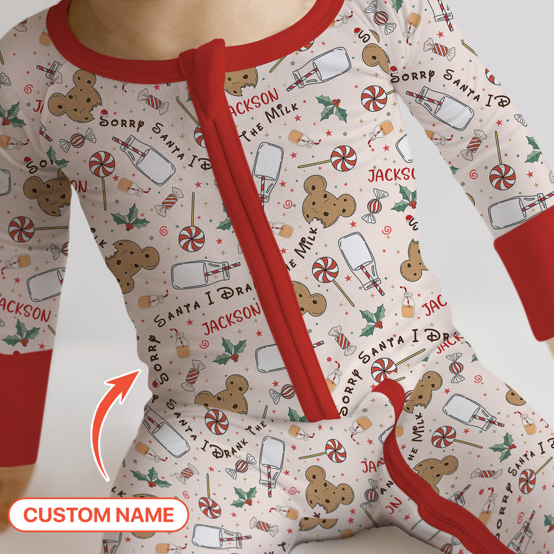 Custom Name Sorry Santa I Drank The Milk Convertible Zippy