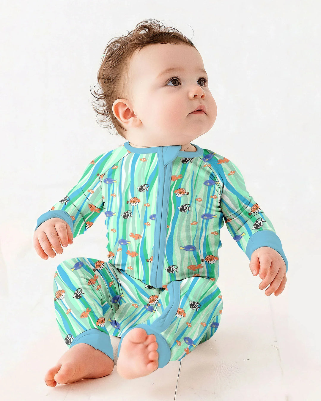 Custom Name Summer Beach Bamboo Convertible Zippy