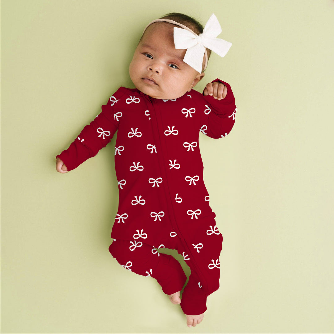 Christmas Cute Bows Convertible Zippy