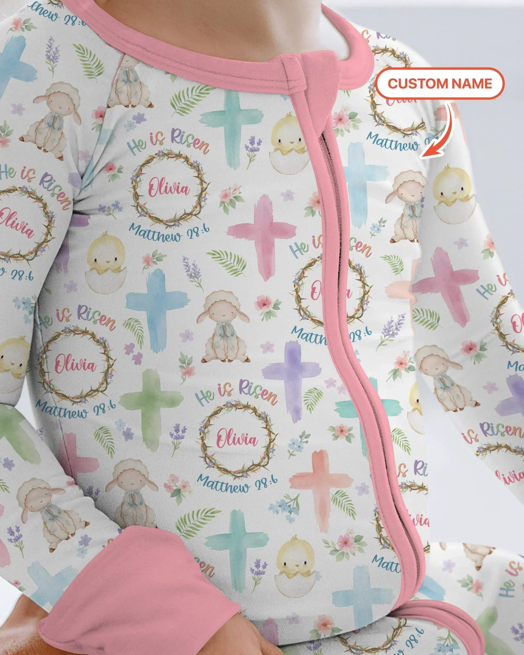 He Is Risen Personalized Convertible Zippy