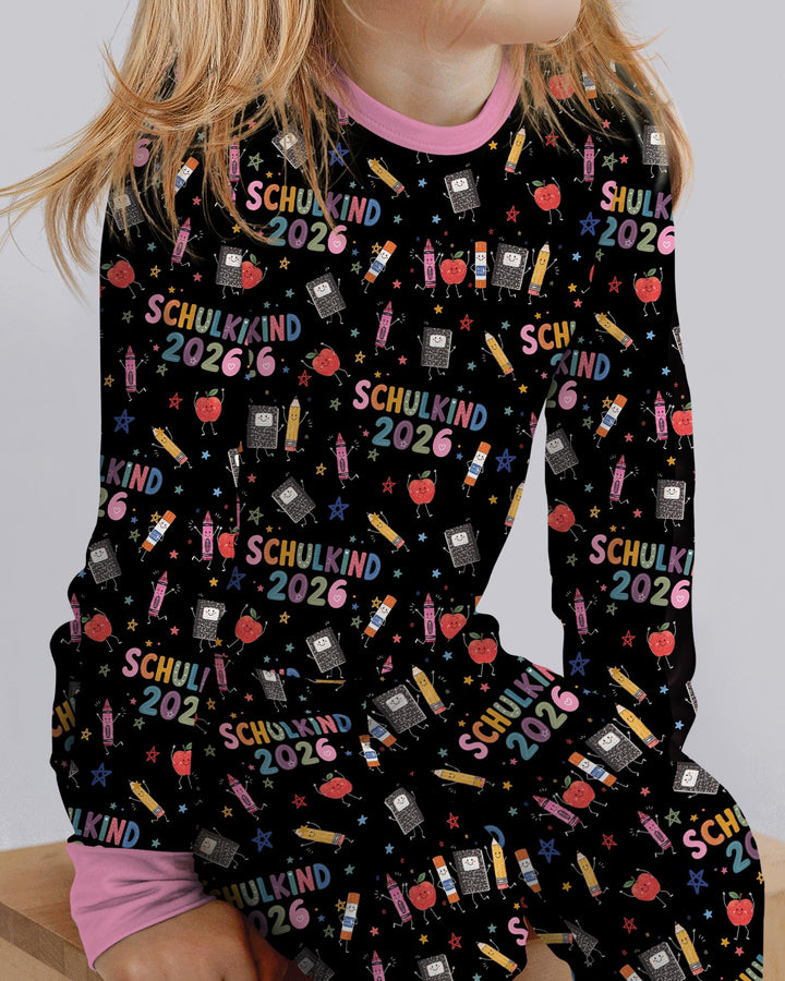 Conjunto de pijama de dos piezas de bambú de manga larga