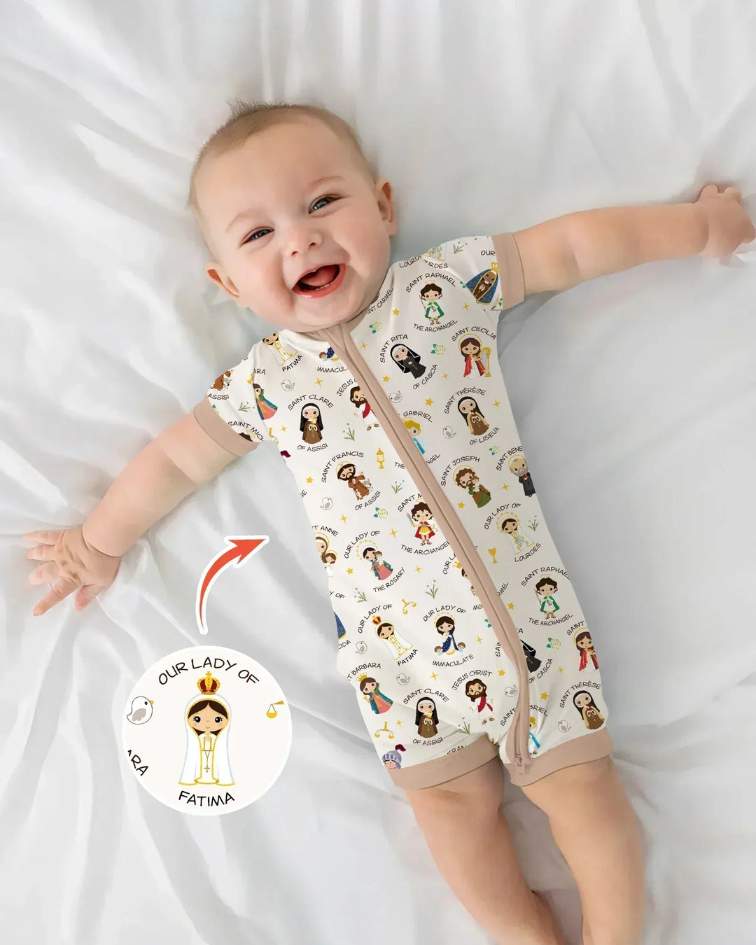 Pray For Us Family Matching Shorty Zippy