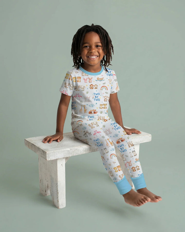 Two By Two Bamboo Two Piece Short Sleeve Pajama Set