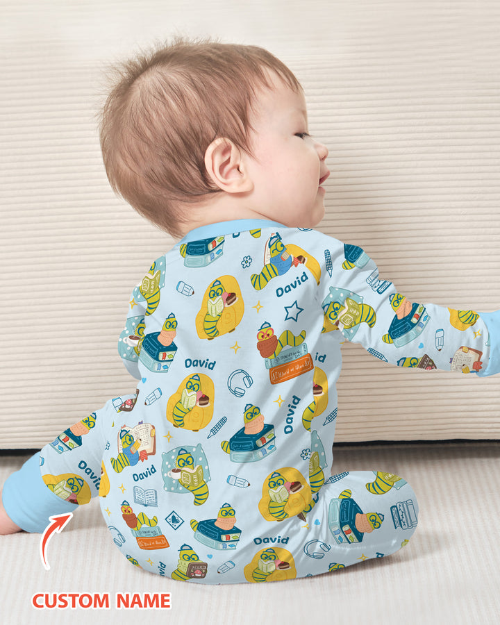 Little Book Worm Family Matching Bamboo Convertible Zippy