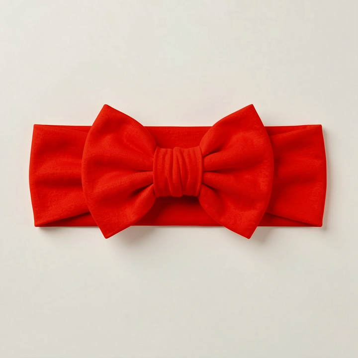 Solid Color Bamboo Luxe Bow Headband