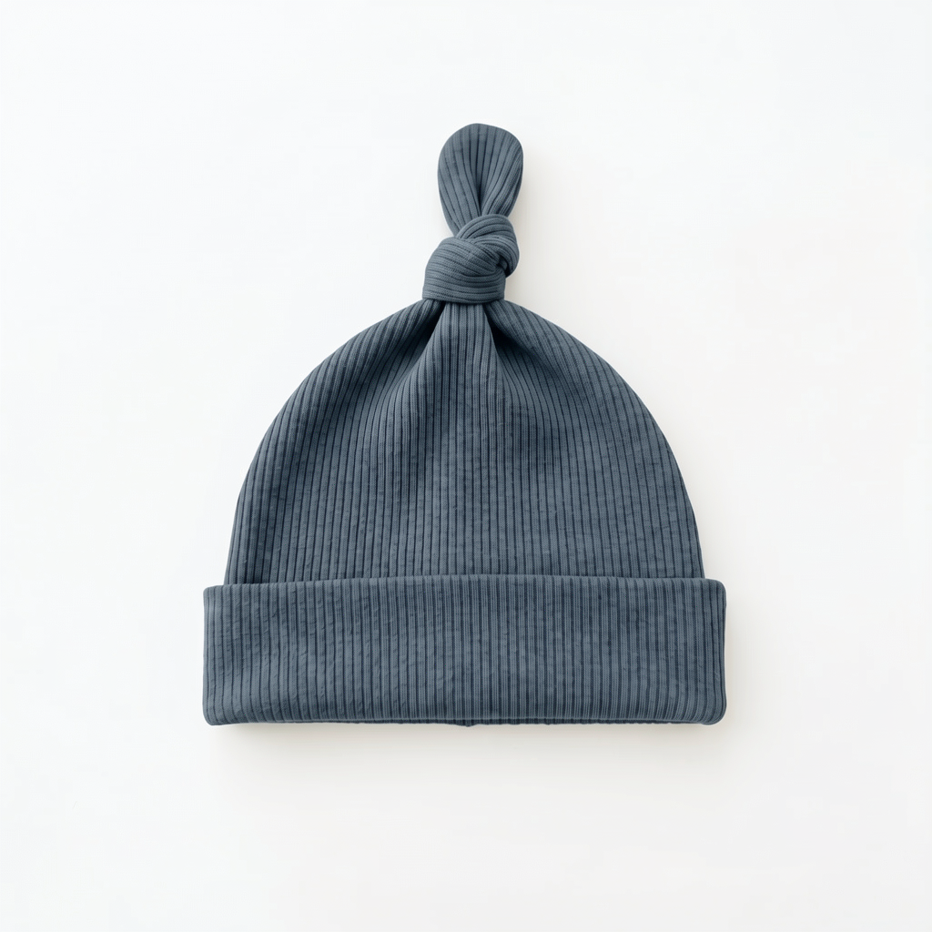 Ribbed Bamboo Knotted Hat