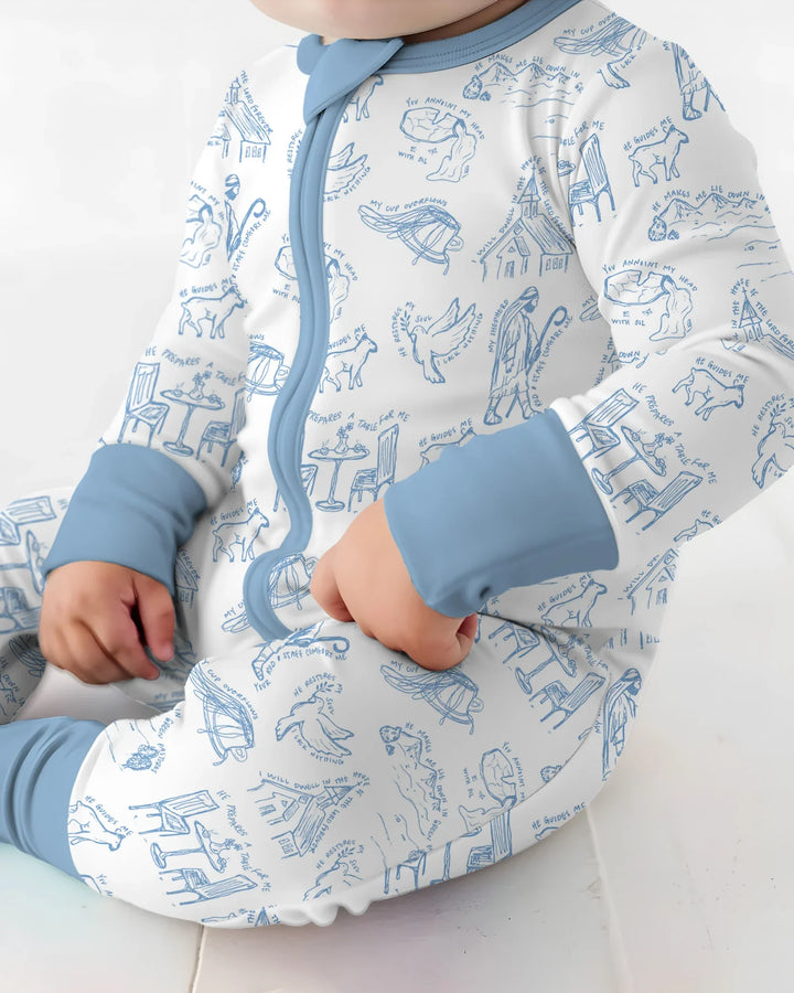Psalm 23 Sketch Bamboo Convertible Zippy