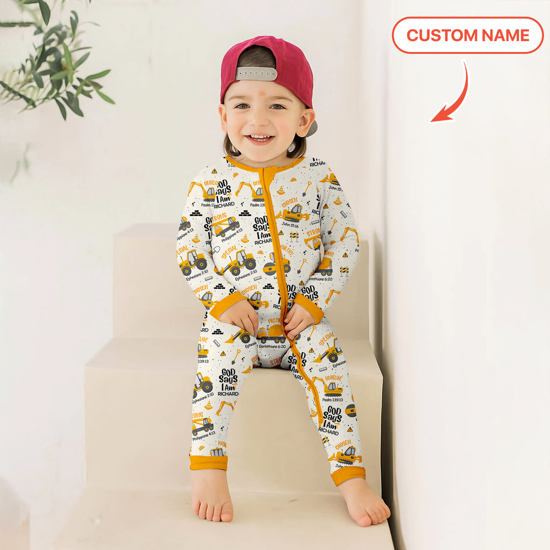 God Says I Am Custom Name Boy Version Convertible Zippy