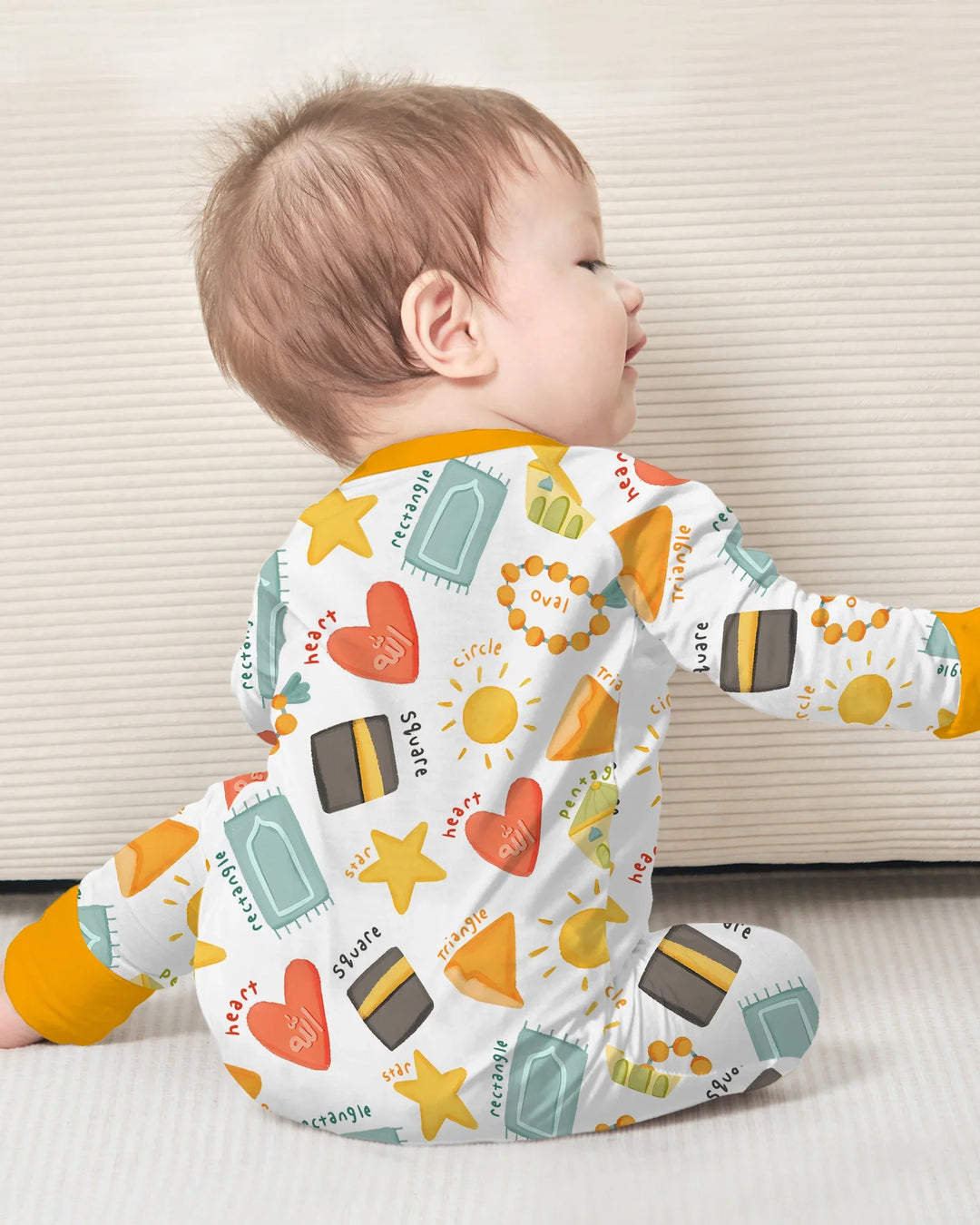 Gerippte Babykleidung mit individuellem Foto - Weich &amp; Skizzenhaft