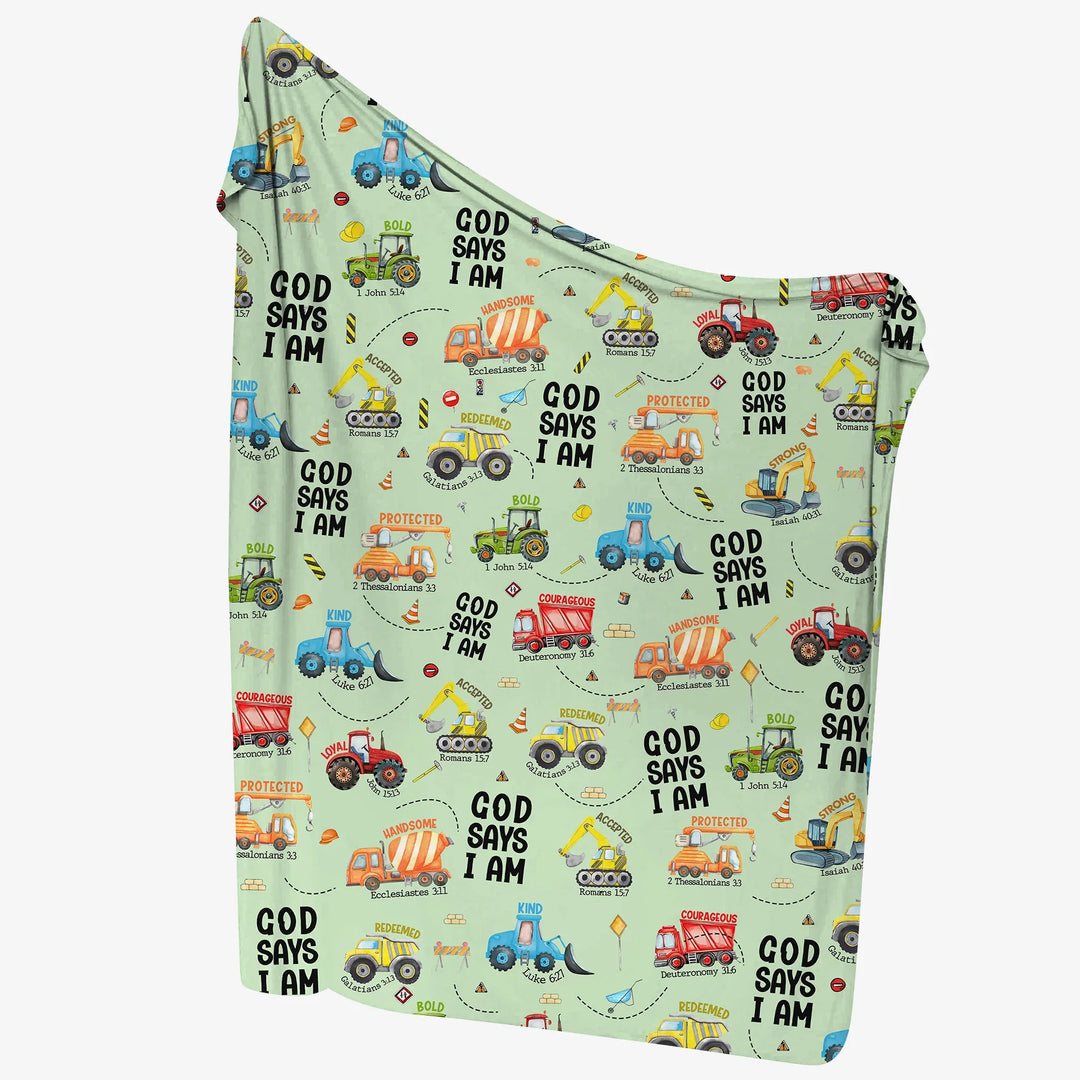 God Says I Am Swaddle Blanket