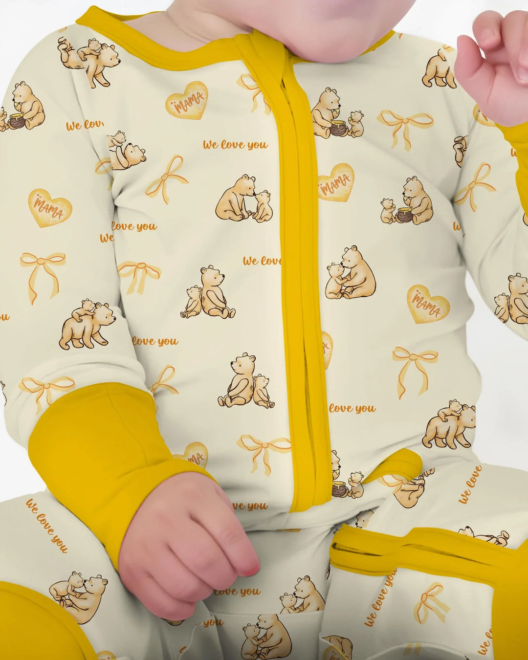 Sweat Yellow Mama Bear Convertible Zippy