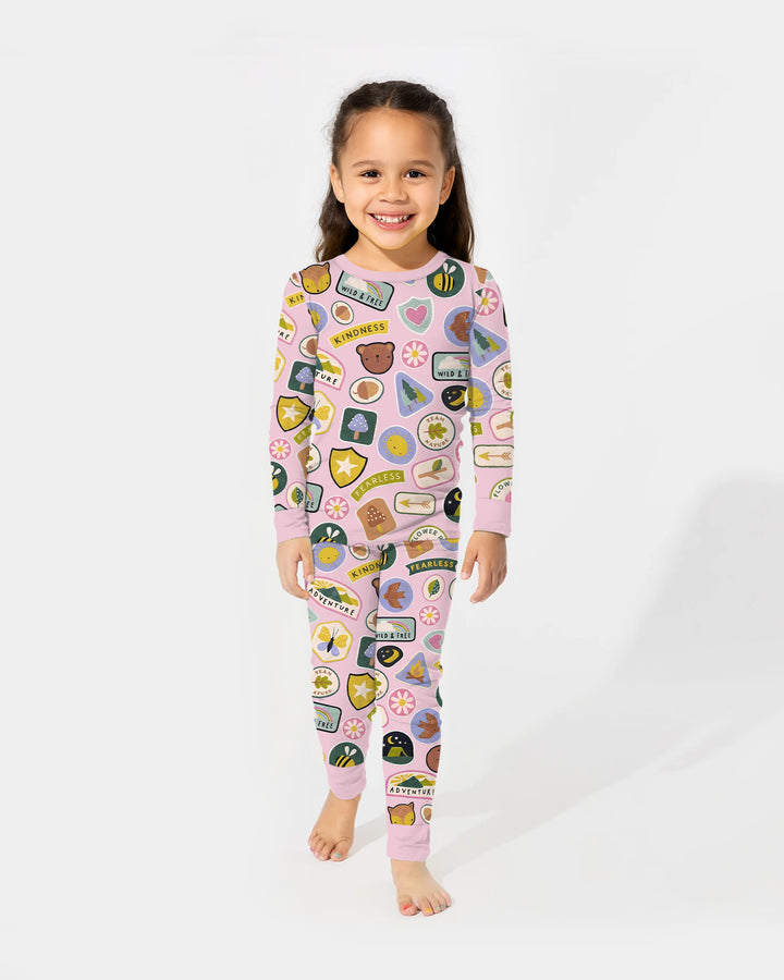 Little Explorer Bamboo Two Piece Long Sleeve Pajama Set