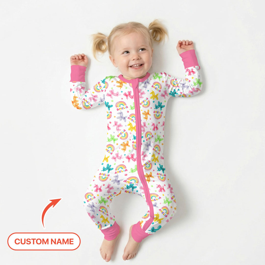 Sweet Balloon Dreams Custom Name Convertible Zippy