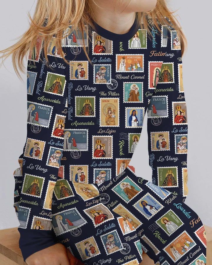 Our Lady, Around the World Bamboo Two Piece Long Sleeve Pajama Set